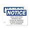 Signmission Hotel Guest Pool Entrance Only Please Be OSHA Notice Sign, Plastic, 10in W x 7in L, 2PK OS-2PACK-NS-P-710-L-13537 - alternate 1